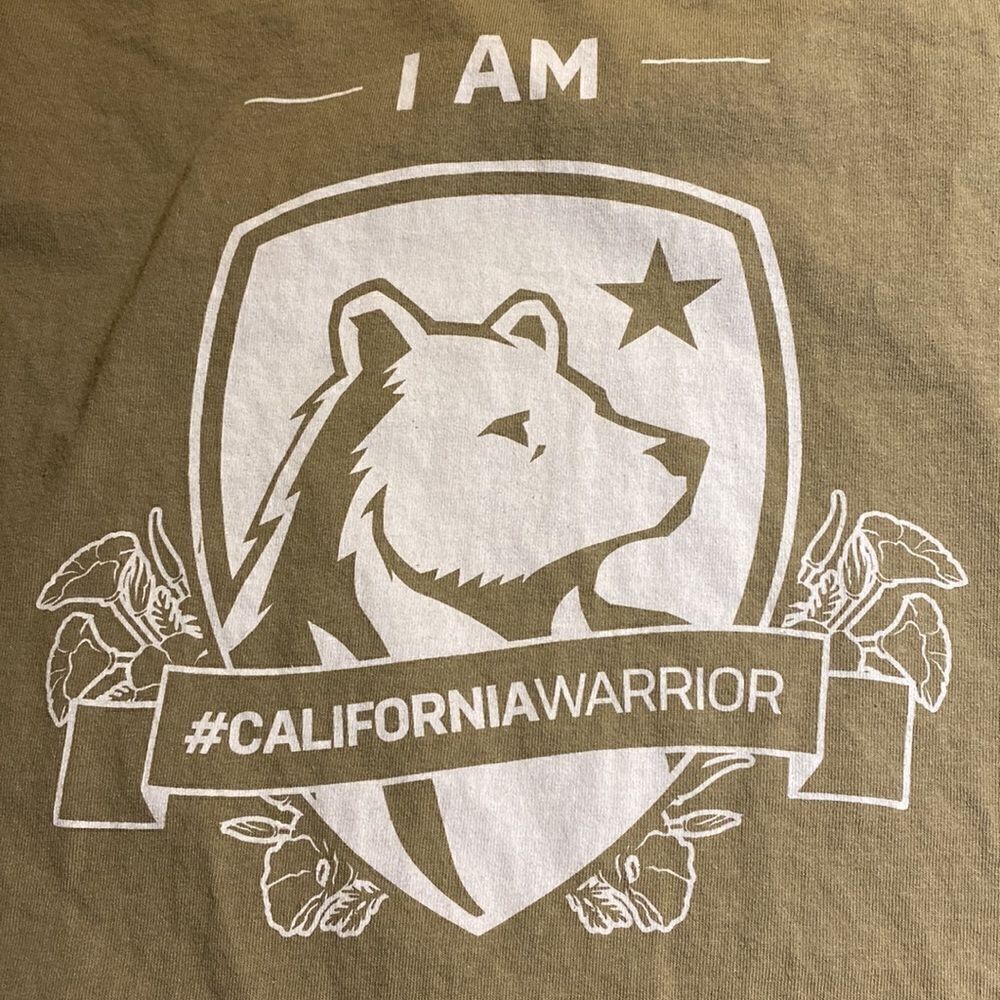 California Bear Print Basic T Shirt - Picture 4 of 5